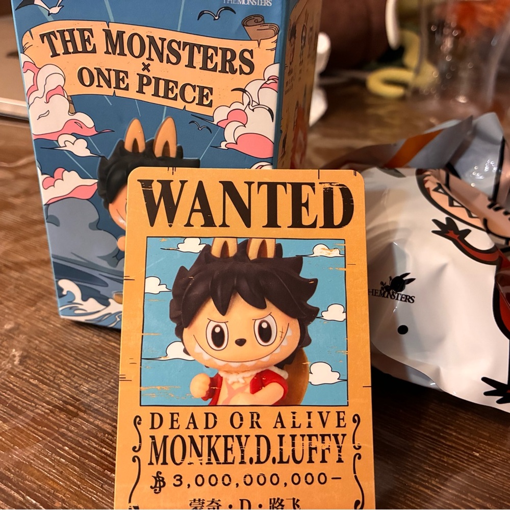 Labubu Monster One Piece D. Luffy Toy